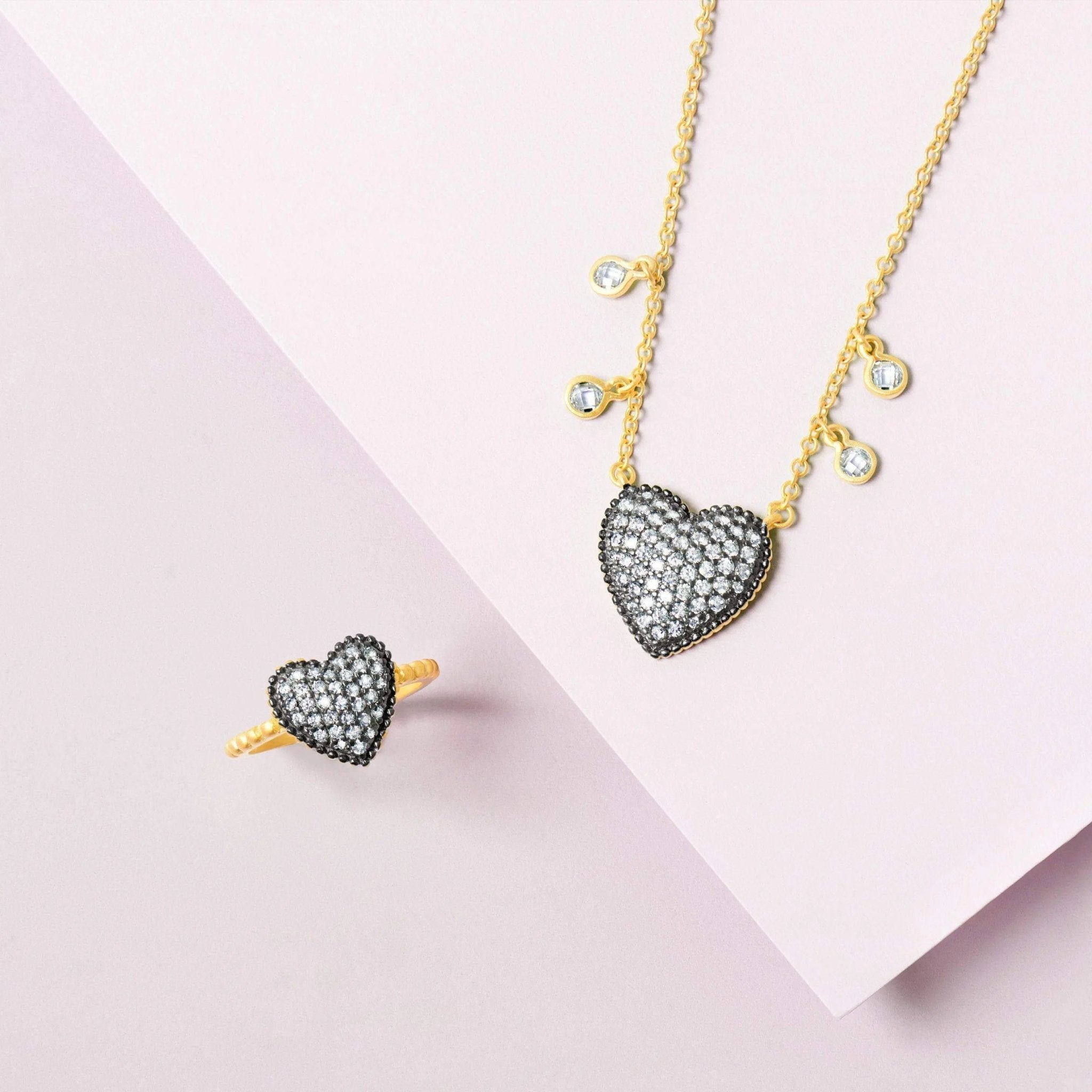 From the Heart Pavé Necklace - FREIDA ROTHMAN