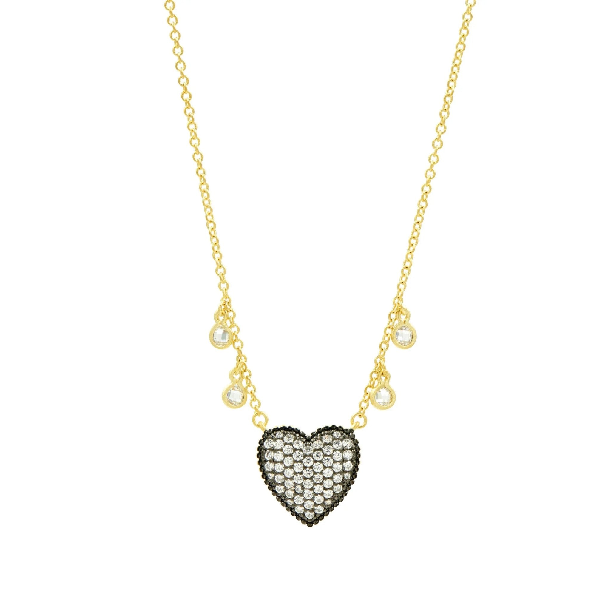 From the Heart Pavé Necklace - FREIDA ROTHMAN