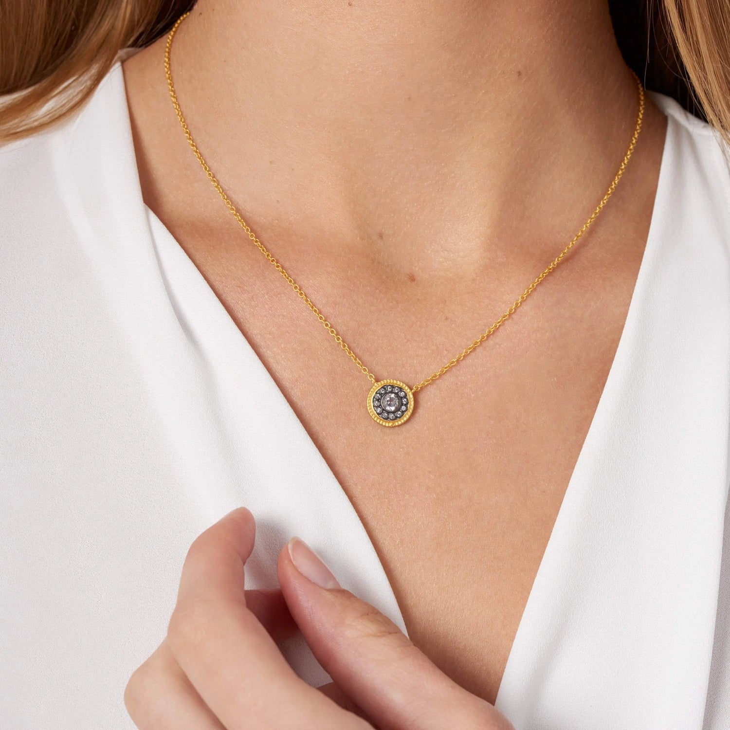 Nautical Button Necklace Signature NECKLACE