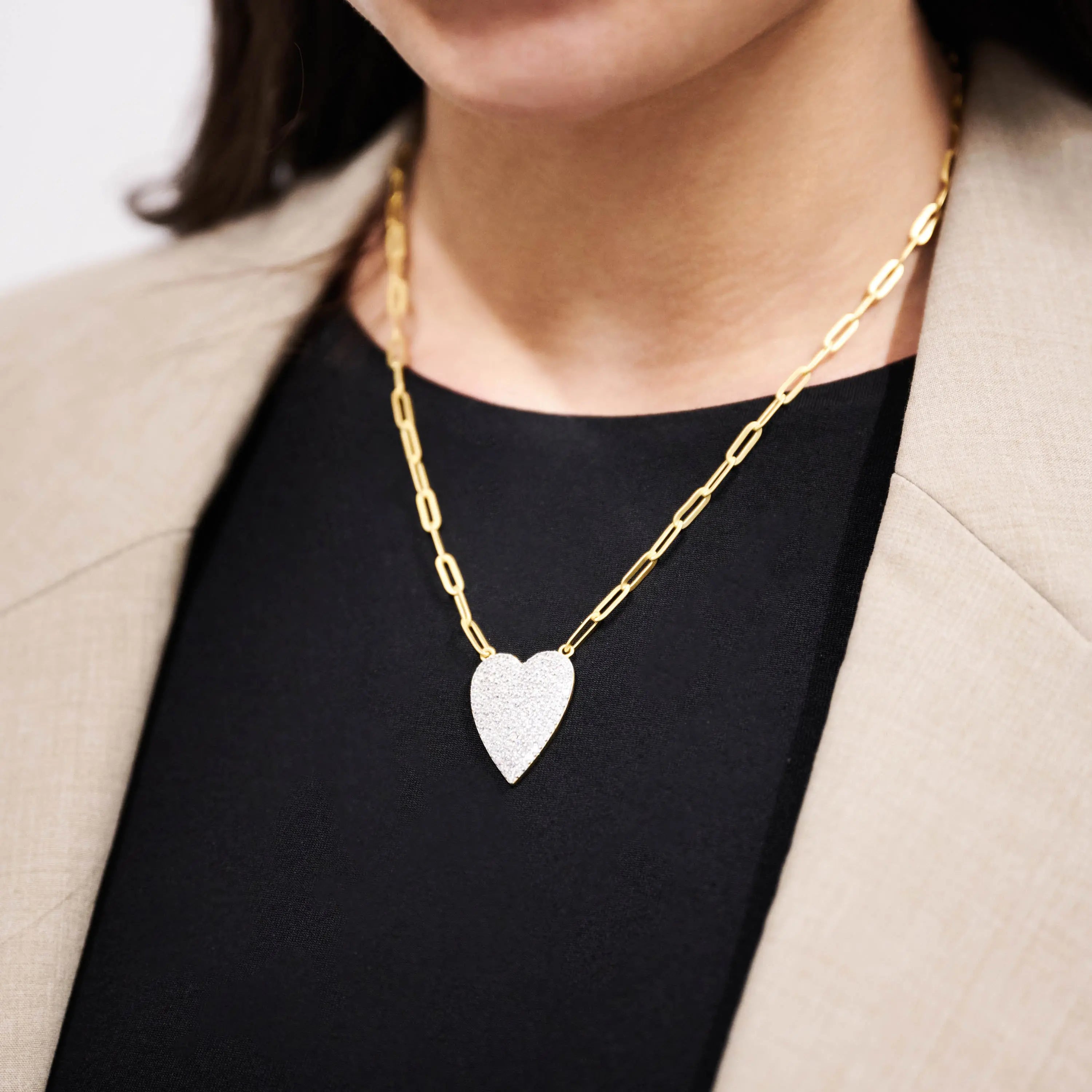 Pavé Love Necklace FREIDA ROTHMAN NECKLACE