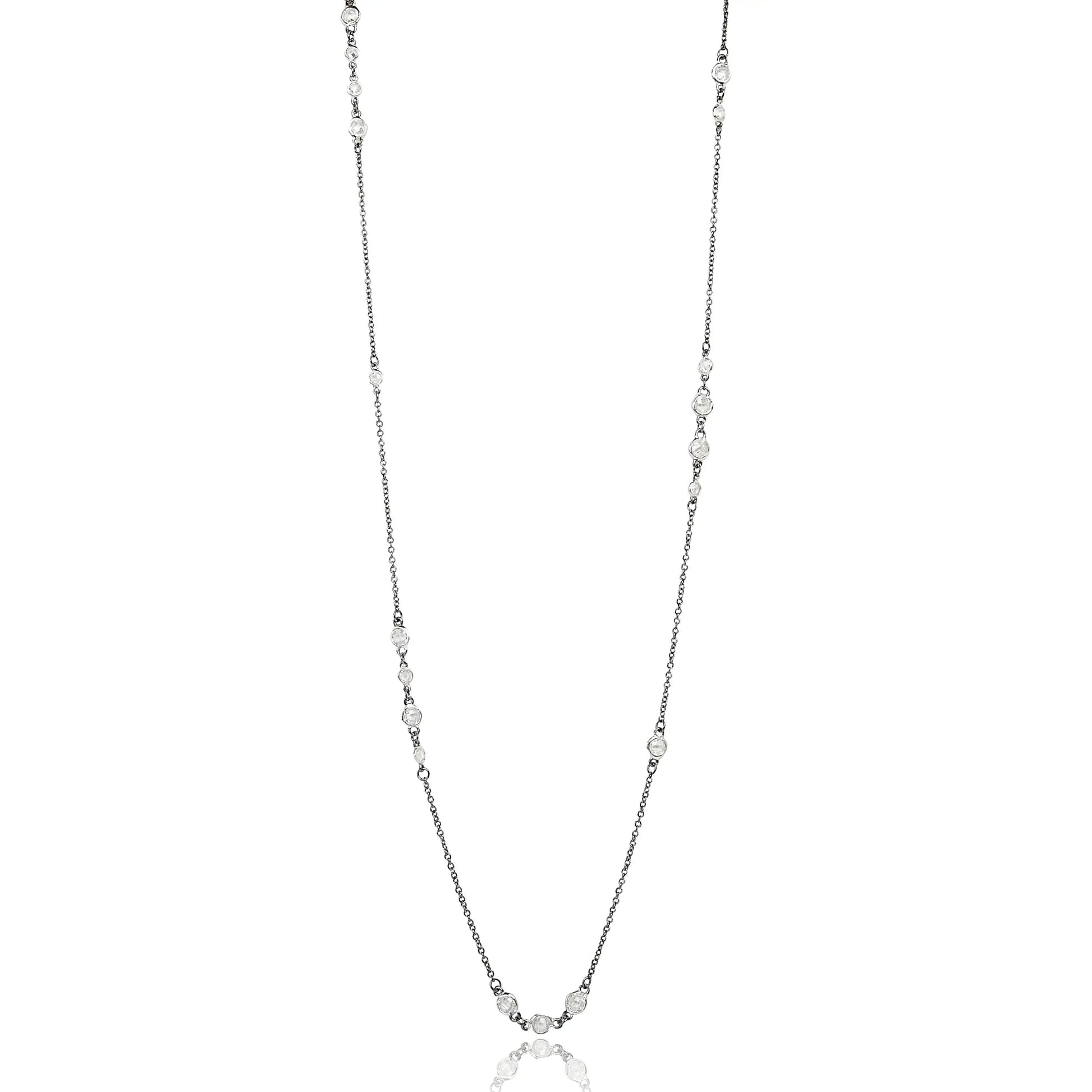 SilverBlack Signature Cluster 36" Necklace Signature NECKLACE