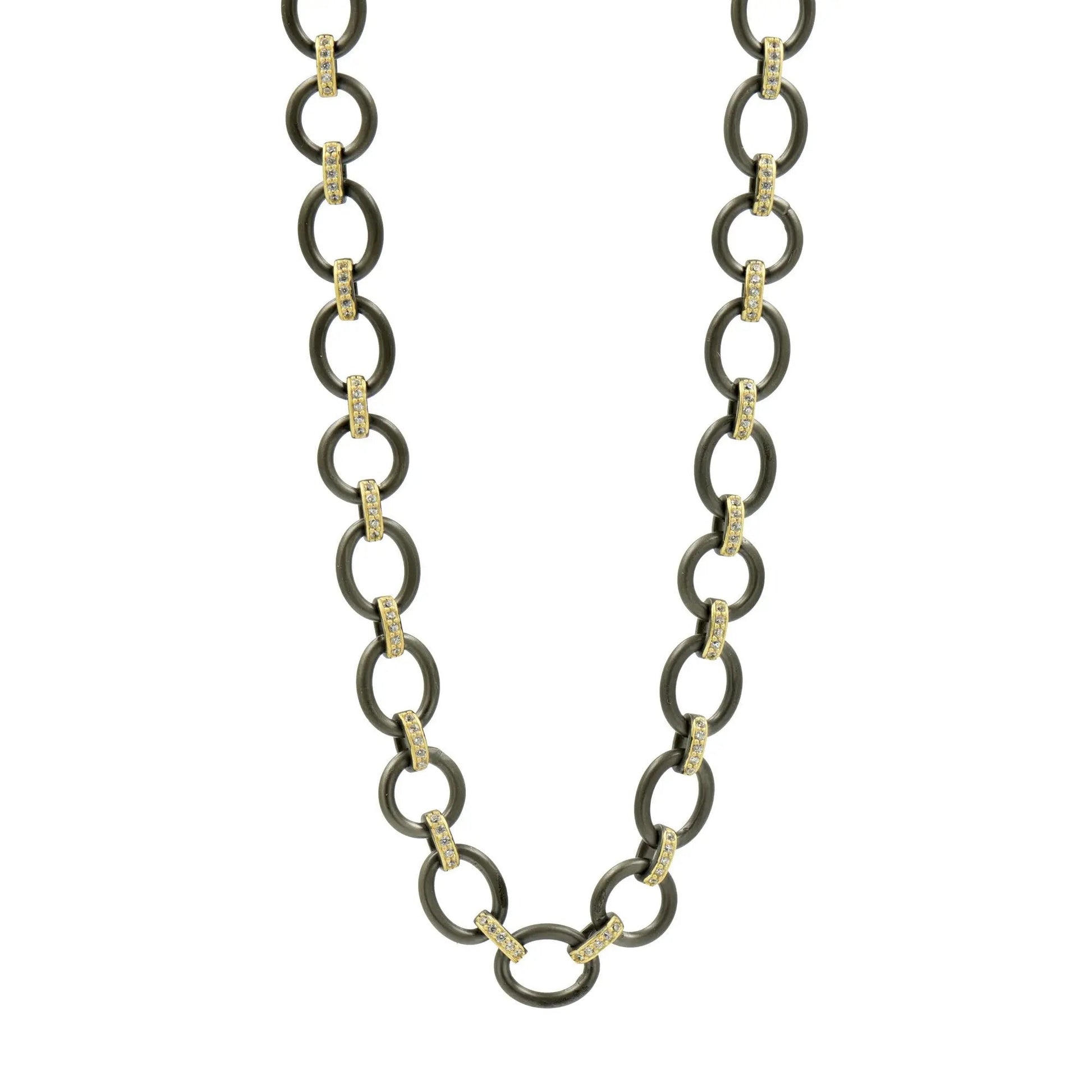 Signature Double Sided Pendant Chain Link Necklace Signature NECKLACE