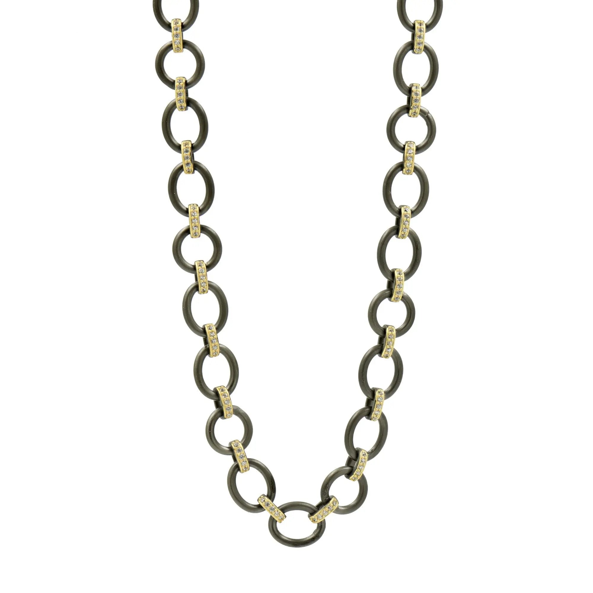 Signature Double Sided Pendant Chain Link Necklace Signature NECKLACE