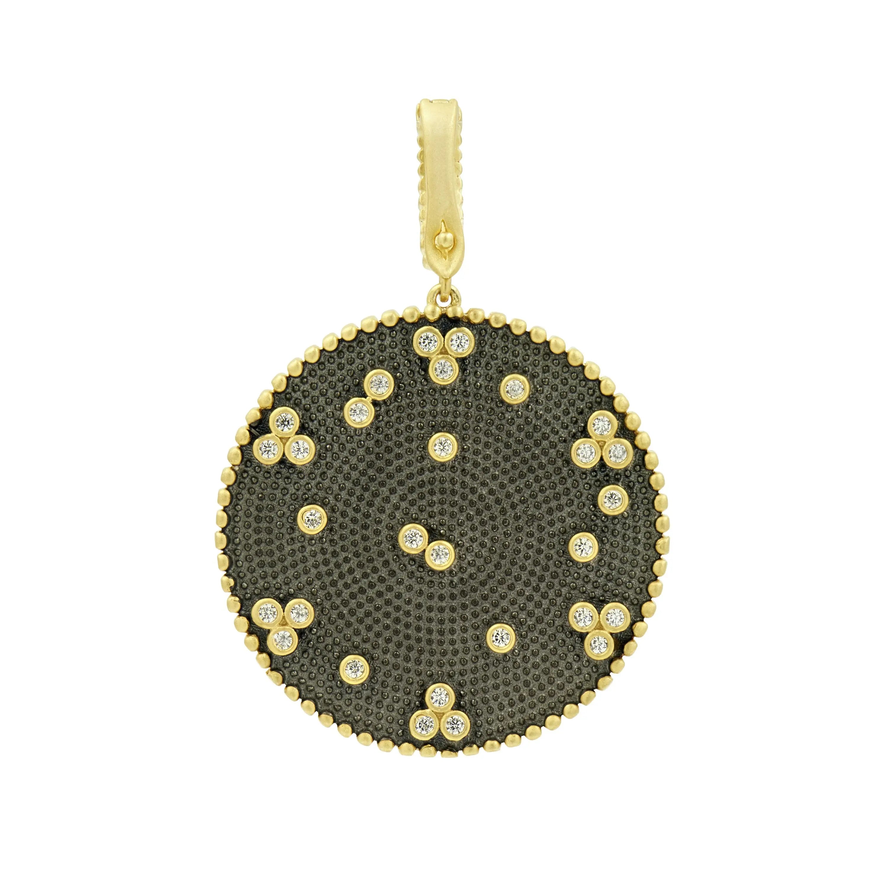 Signature Double Sided Pendant Chain Link Necklace Signature NECKLACE