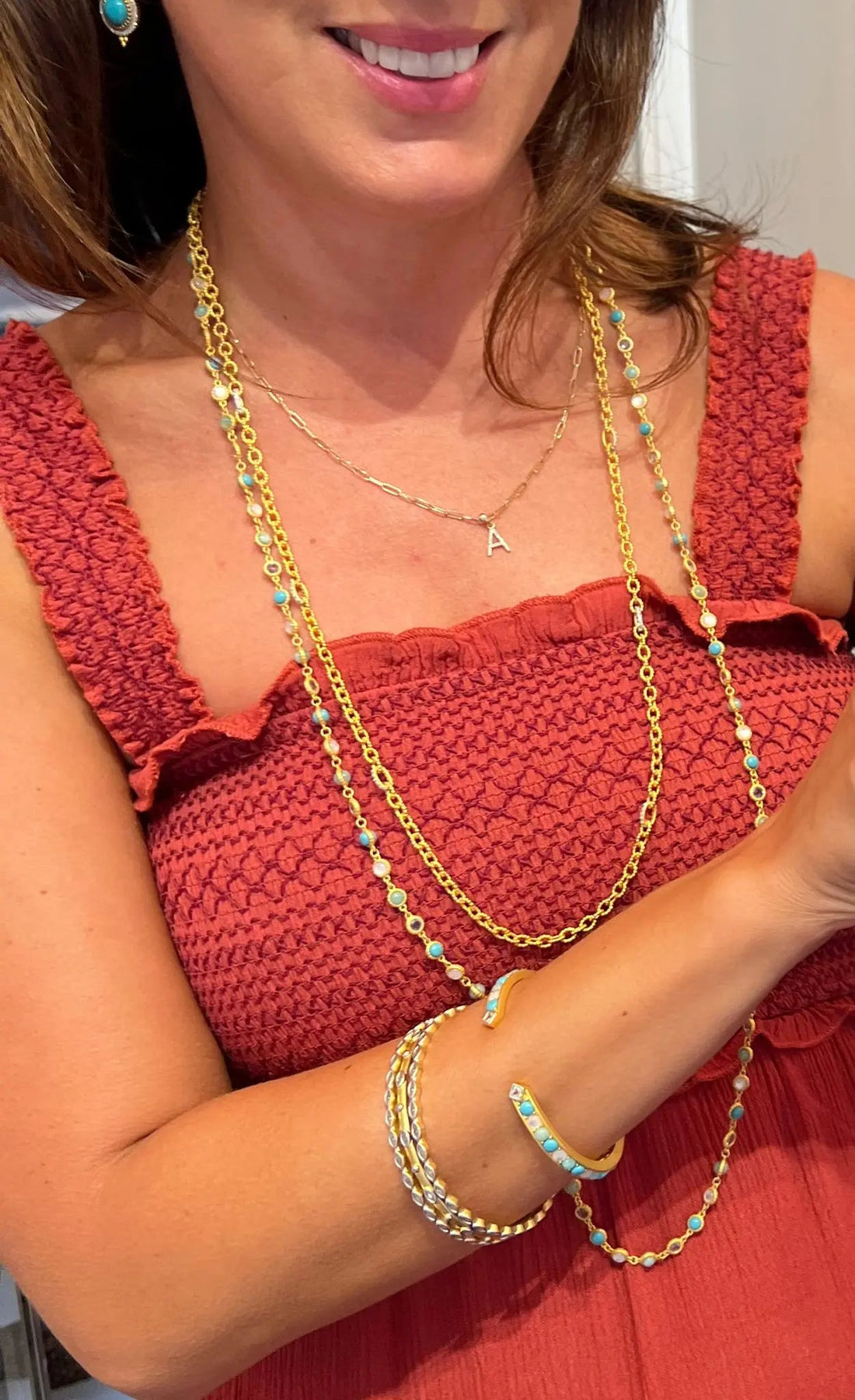 Sparkling Coastal Link Necklace Brooklyn Coast NECKLACE