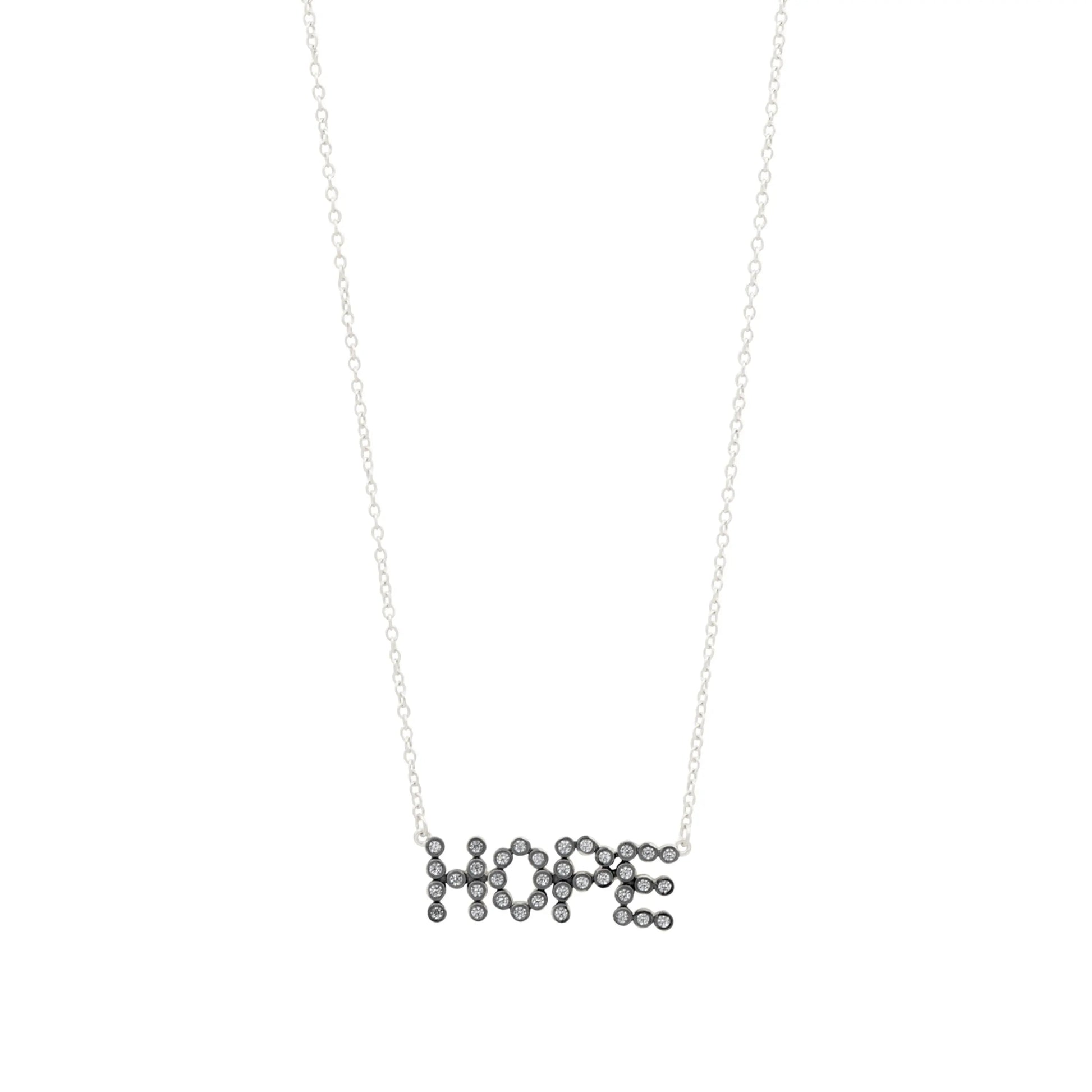 SilverBlack Sparkling Hope Necklace Women of Strength NECKLACE