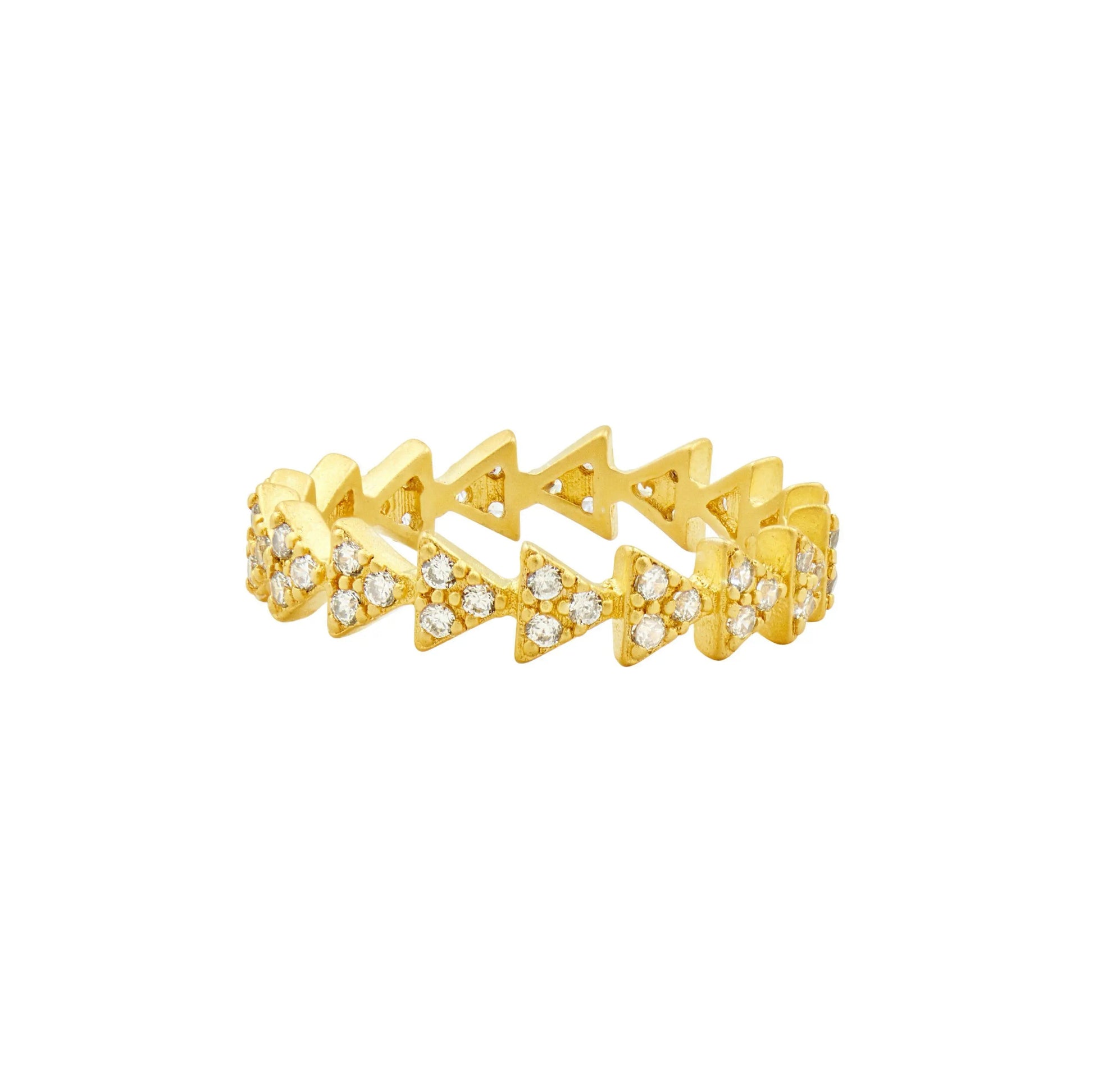 Gold9 Arrow Eternity Ring RINGS FOR STACKING RING