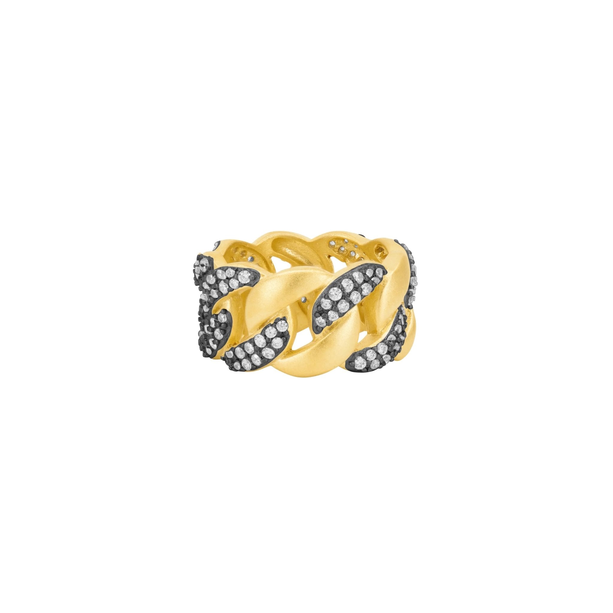 Pavé Chain Link Ring - FREIDA ROTHMAN