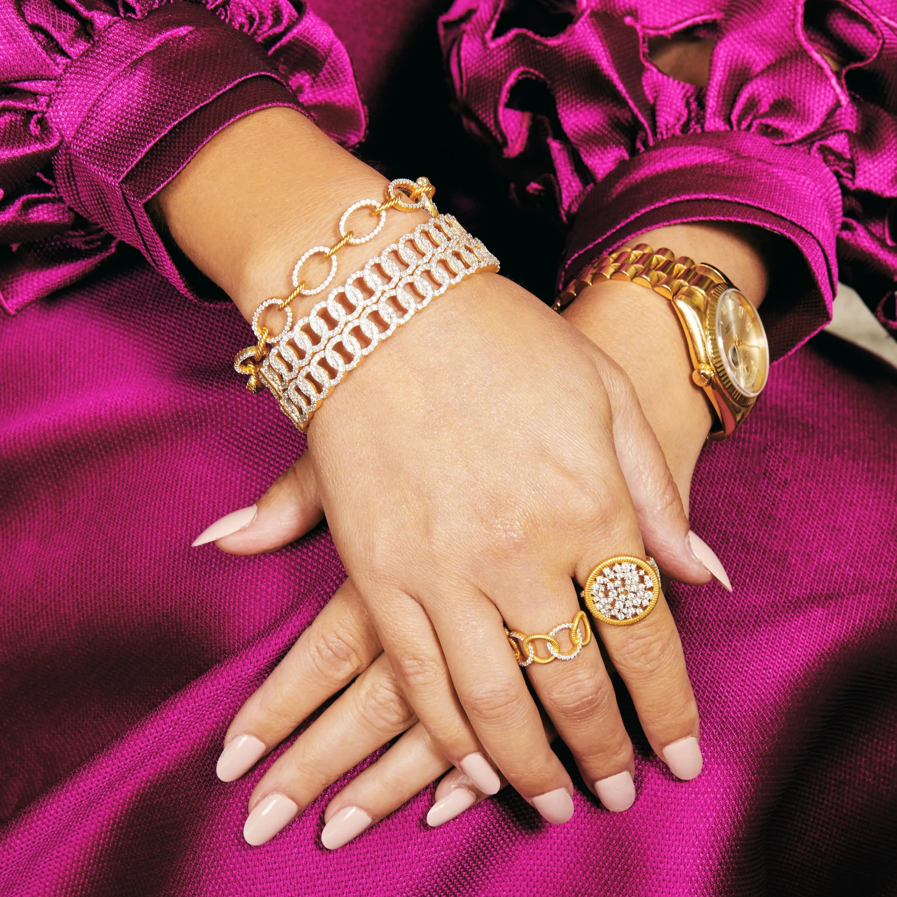 Shining Hope Chain Ring Midnight RING