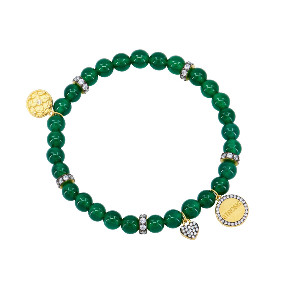 The STRONG Beaded Stretch Bracelet - FREIDA ROTHMAN