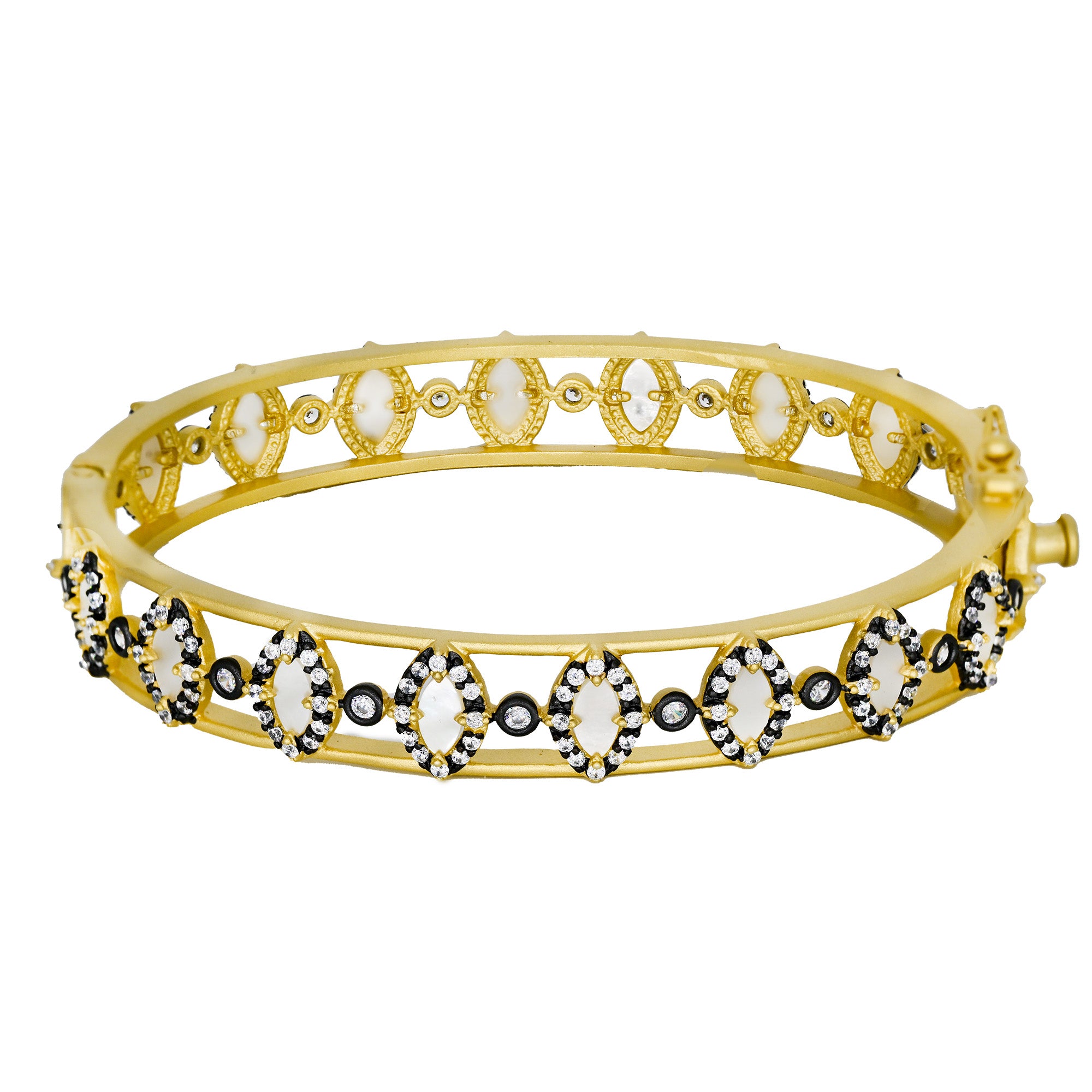 Signature Marquise Lace Hinge Bangle