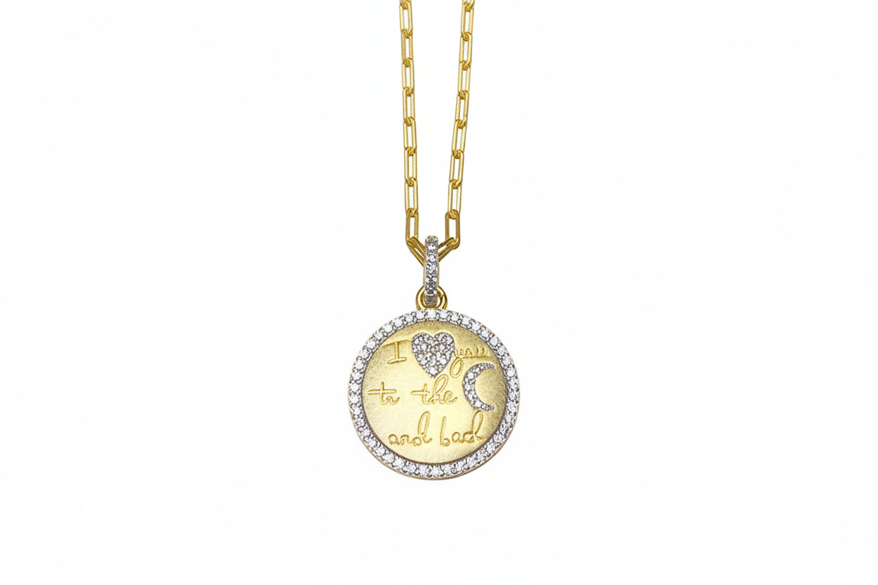 I Love You to the Moon and Back Necklace - FREIDA ROTHMAN