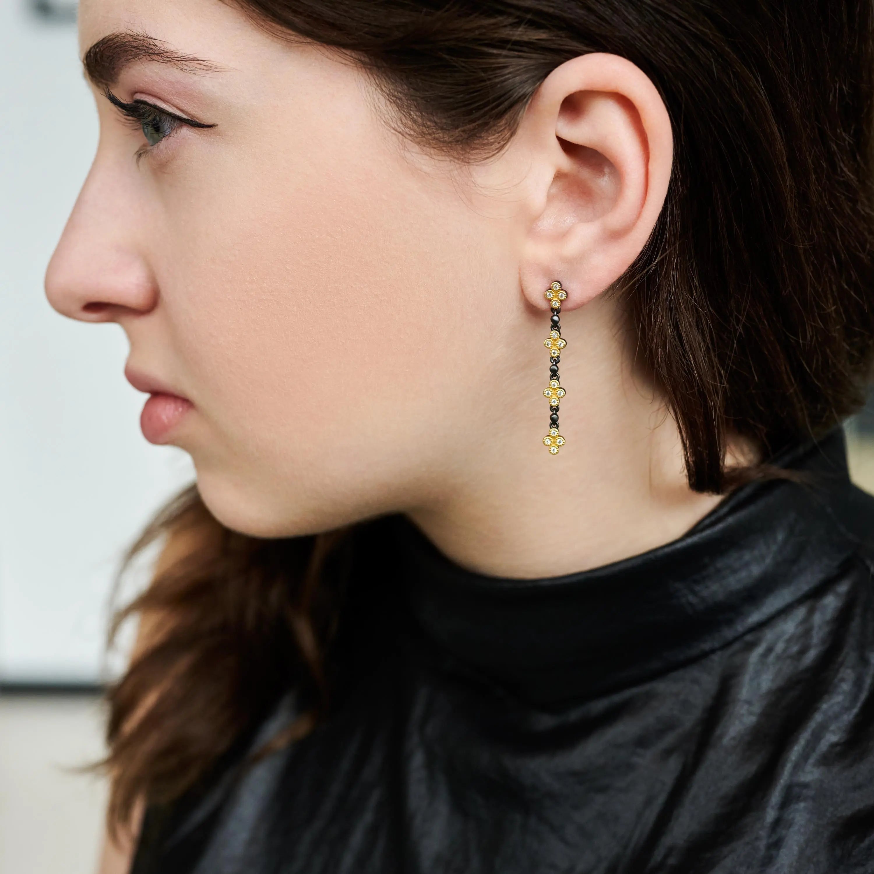 Visionary Fusion Linear Drop Earrings