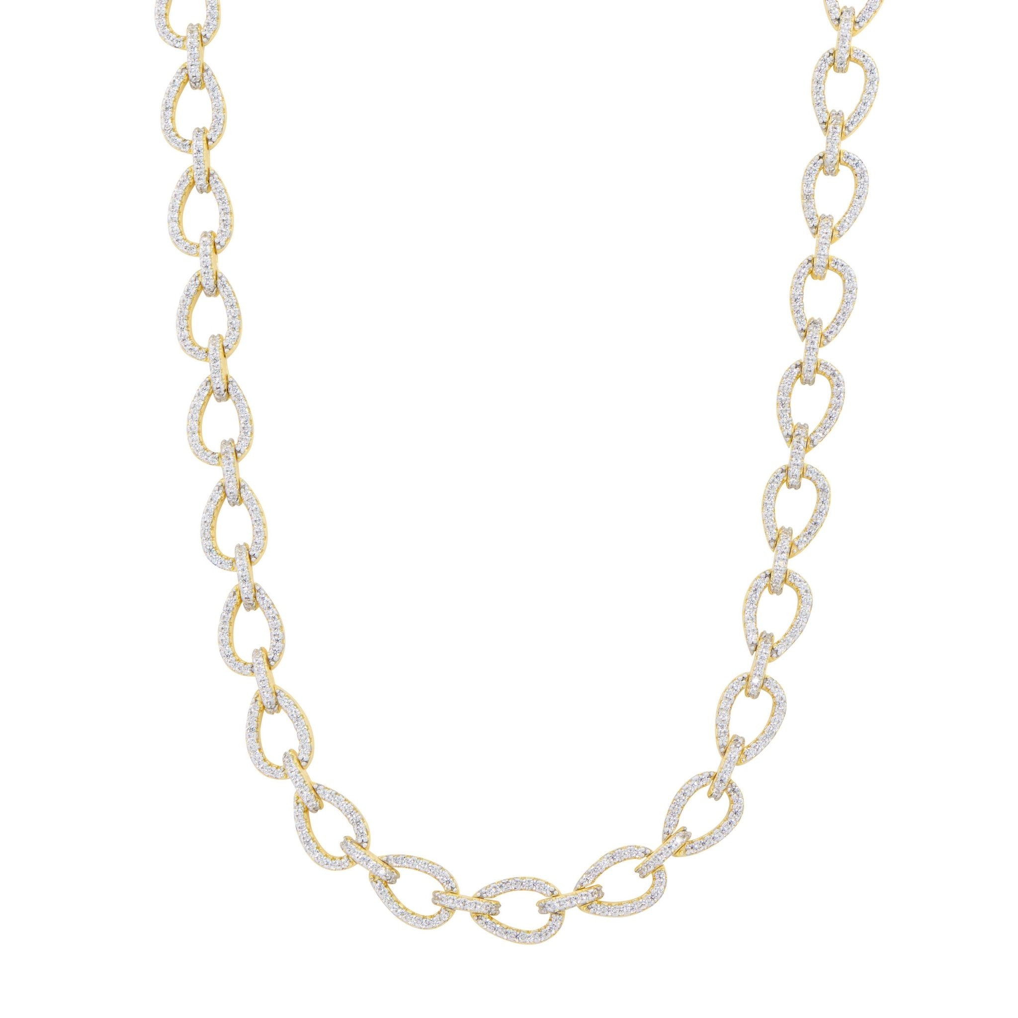 Streets in Bloom Dewdrop Chain Link Necklace - FREIDA ROTHMAN