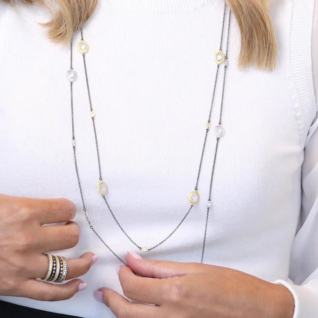 Signature Raindrop Station Necklace - FREIDA ROTHMAN