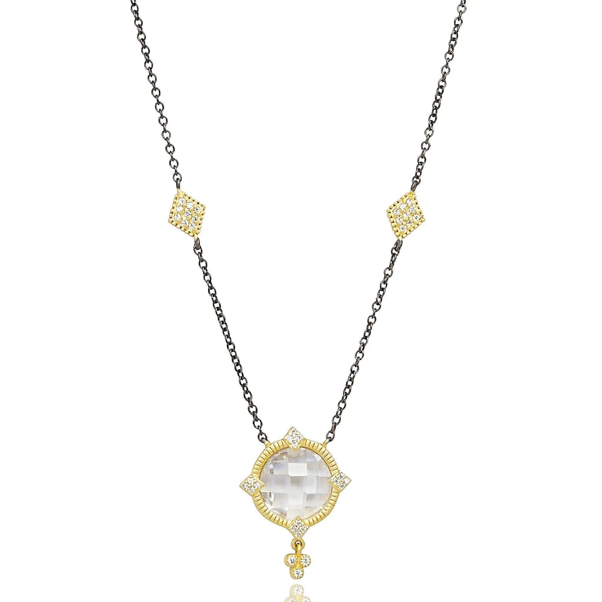 Mirror Stone Pendant Necklace - FREIDA ROTHMAN
