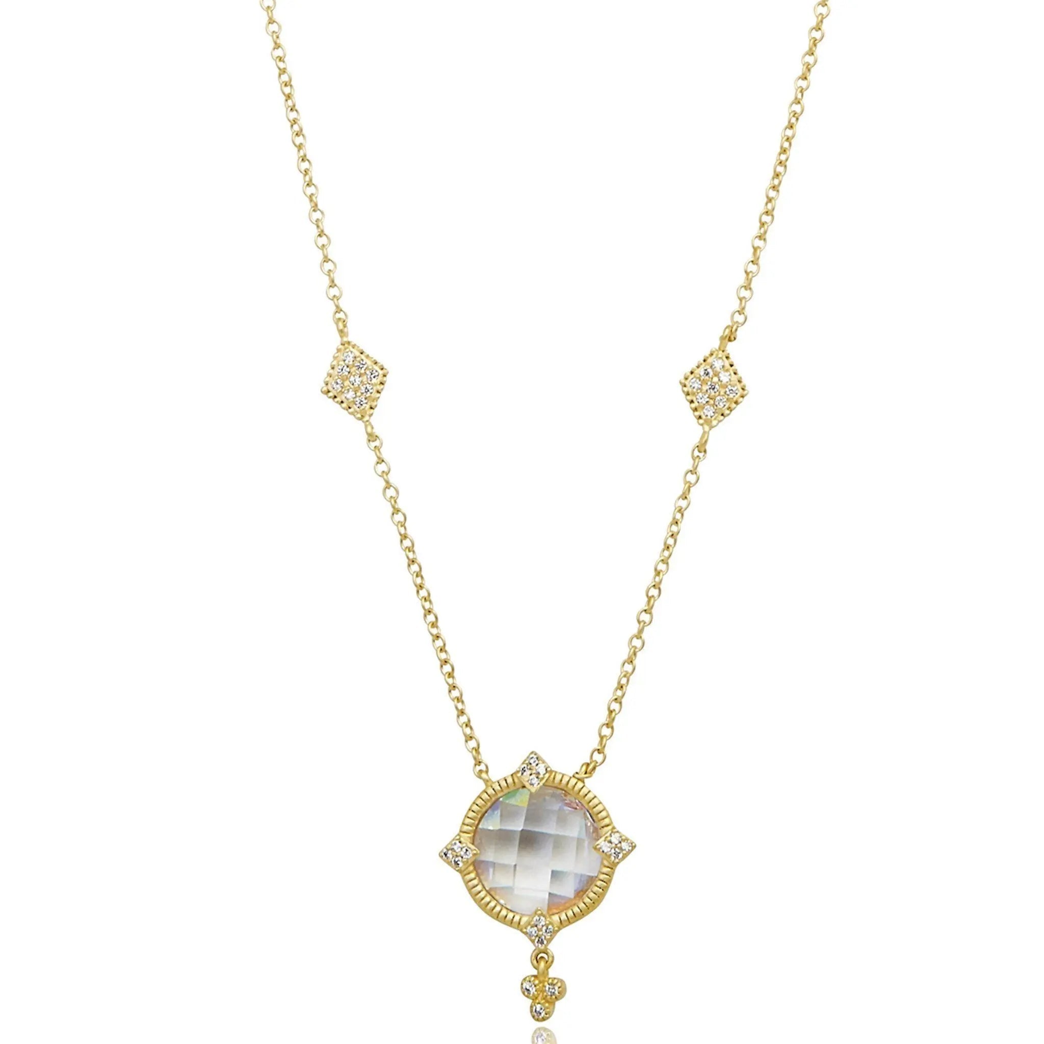 Mirror Stone Pendant Necklace - FREIDA ROTHMAN