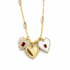The Linked Hearts Charm Necklace - FREIDA ROTHMAN