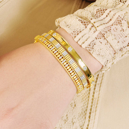 Armor of Pavé Hinge Bangle - FREIDA ROTHMAN