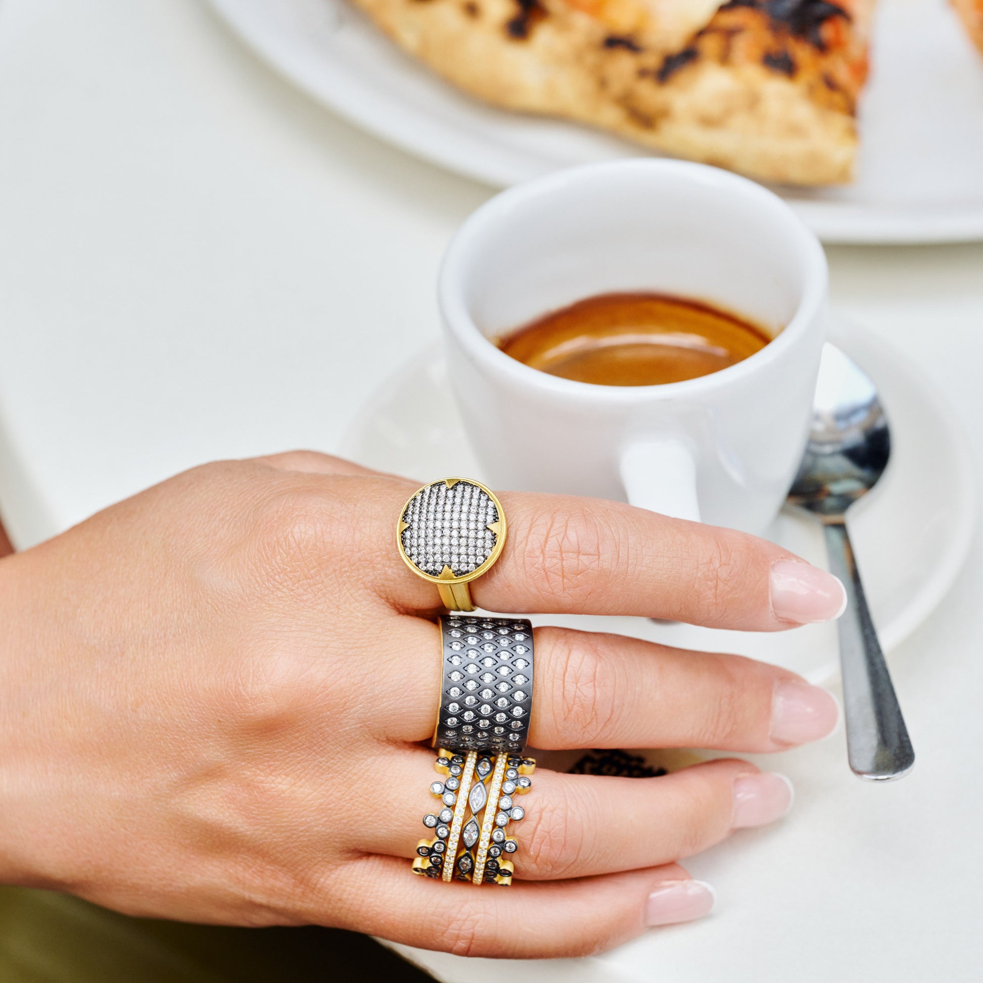 FREIDA ROTHMAN | Signature Times Square Pavé Cocktail Ring