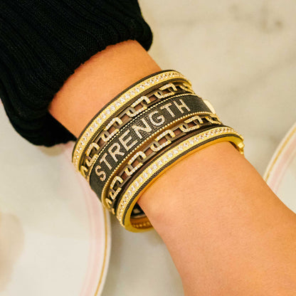 Pavé Row Hinge Bangle - FREIDA ROTHMAN