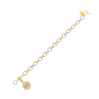 Butterflies in Bloom Dewdrop Chain Link Bracelet - FREIDA ROTHMAN
