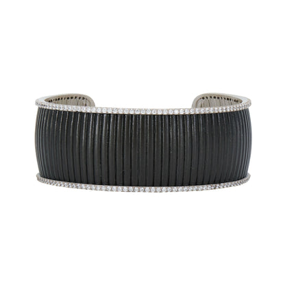 Industrial Finish Ribbed Metro Cuff - FREIDA ROTHMAN