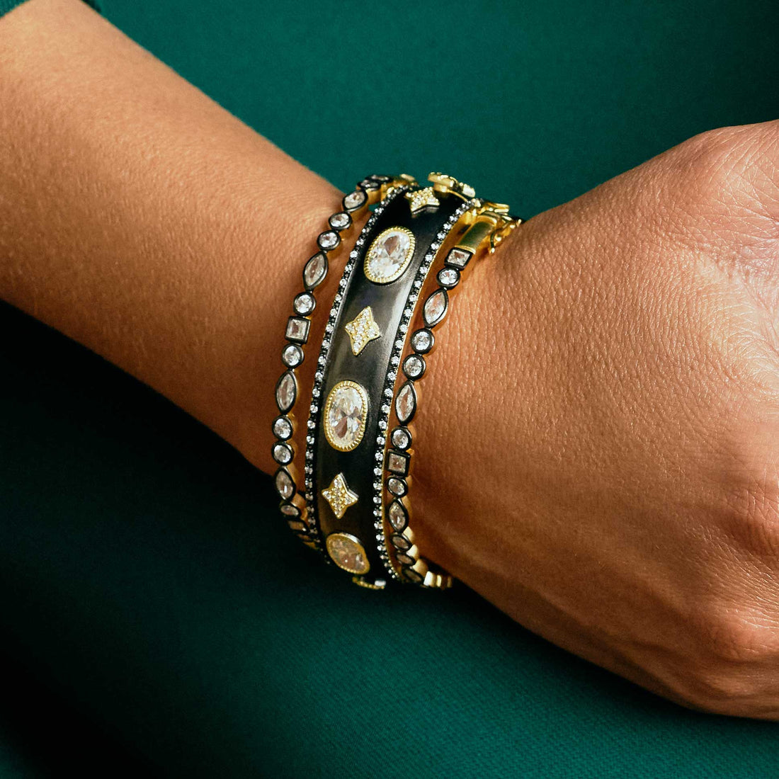 OH SO GORGEOUS Wide Hinge Bangle - FREIDA ROTHMAN