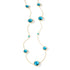 Aqua Azure Station Necklace - FREIDA ROTHMAN