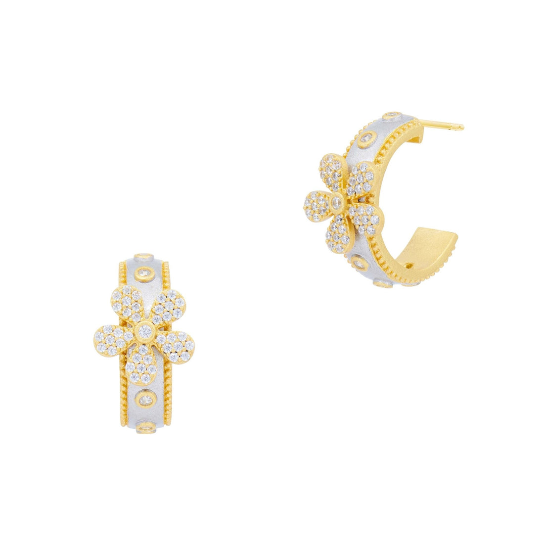 Garden of Grit Hoop Earrings - FREIDA ROTHMAN