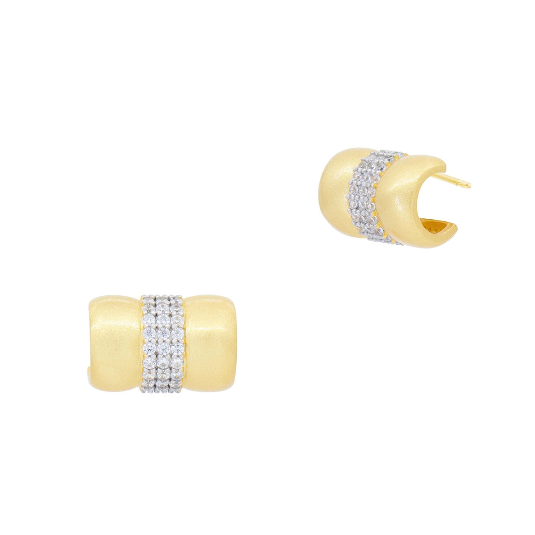 Downtown Pavé Mini Cuff Earrings - FREIDA ROTHMAN