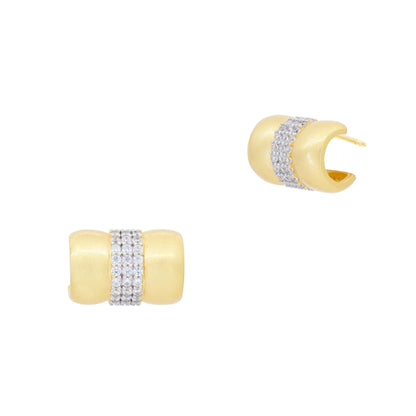 Downtown Pavé Mini Cuff Earrings - FREIDA ROTHMAN