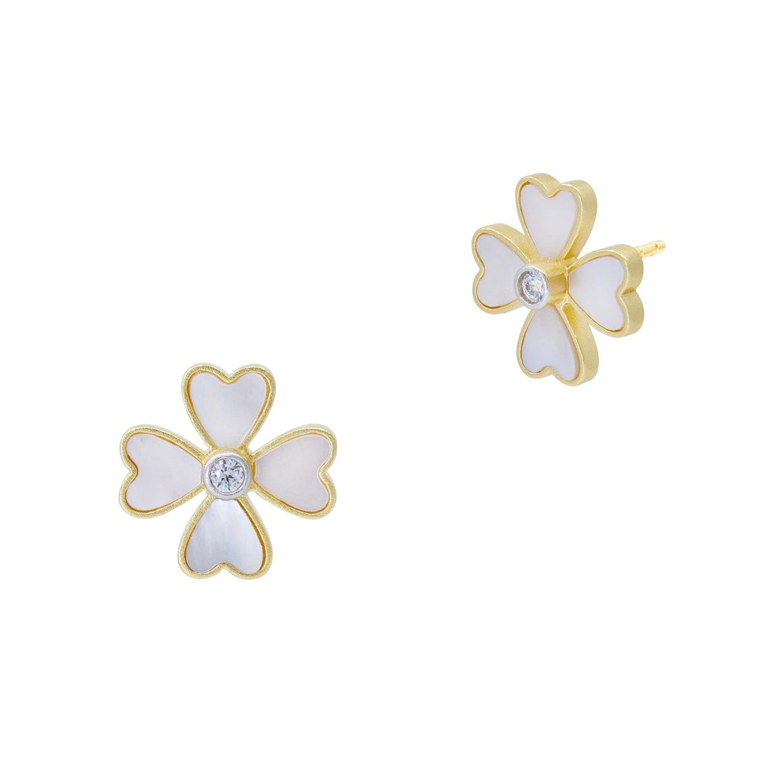 City Blooms Mother of Pearl Stud Earrings - FREIDA ROTHMAN