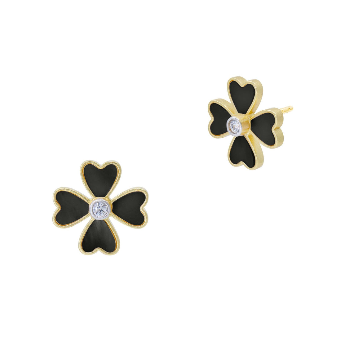 City Blooms Onyx Stud Earrings - FREIDA ROTHMAN