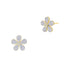 City Pavé Petal Stud Earrings - FREIDA ROTHMAN