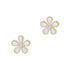 City Mother of Pearl Petal Stud Earrings - FREIDA ROTHMAN