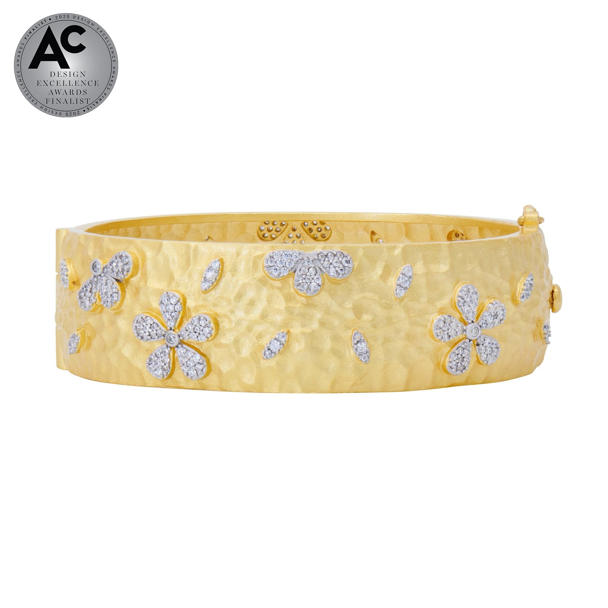 Garden of Grit Hammered Statement Bracelet