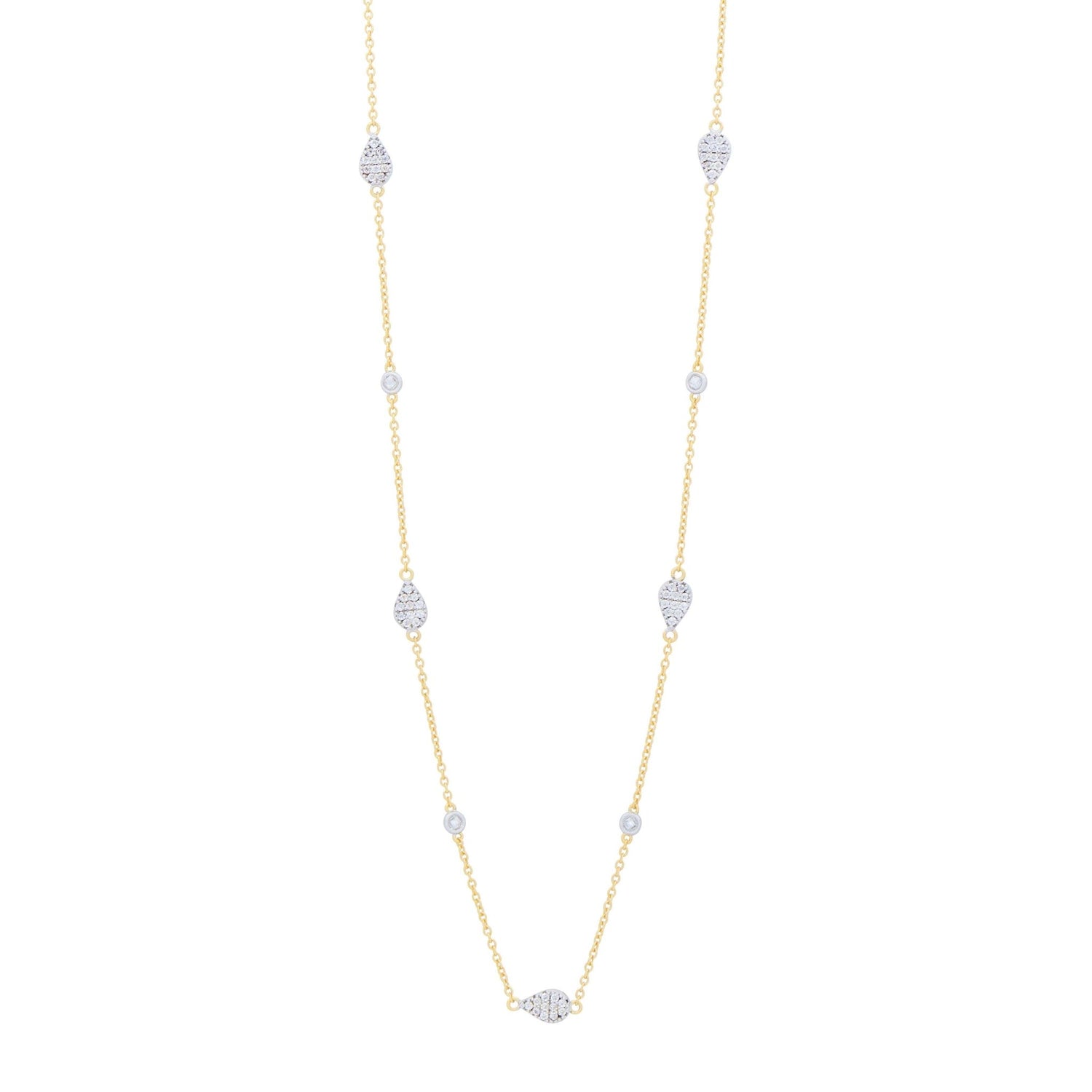 City Petals Long Station Necklace - FREIDA ROTHMAN