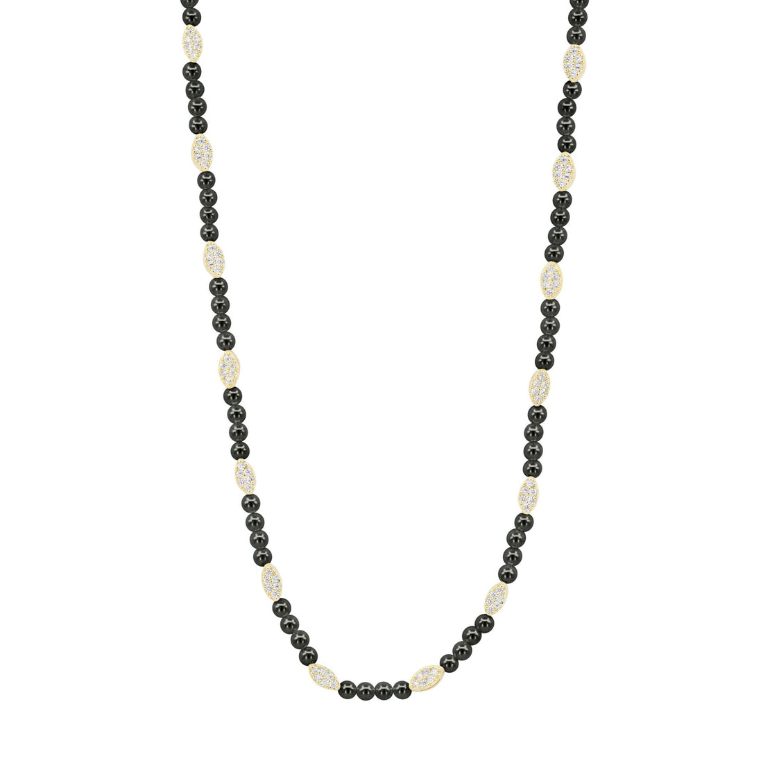 City Petals Onyx Short Necklace - FREIDA ROTHMAN