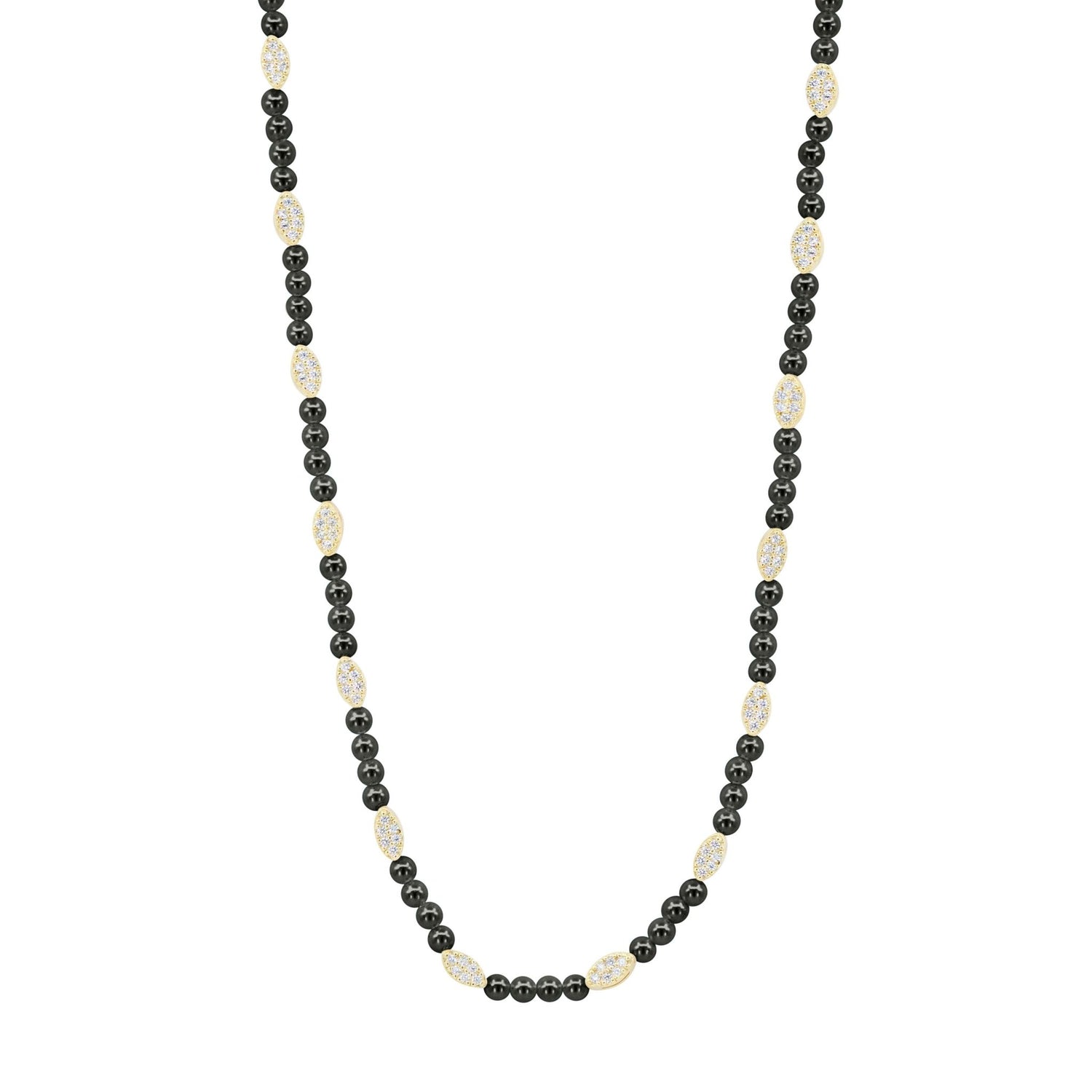 City Petals Onyx Short Necklace - FREIDA ROTHMAN