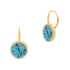 Brooklyn Aqua Azure Leverback Earrings - FREIDA ROTHMAN
