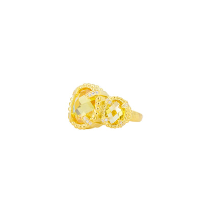 Brooklyn Canary Glow Cocktail Ring - FREIDA ROTHMAN