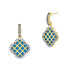 Brooklyn Mosaic Criss Cross Clover Earrings - FREIDA ROTHMAN