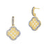 Brooklyn Mosaic Criss Cross Clover Earrings - FREIDA ROTHMAN