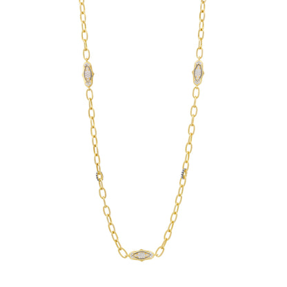 Signature Marquise Station Chain Link Necklace - FREIDA ROTHMAN