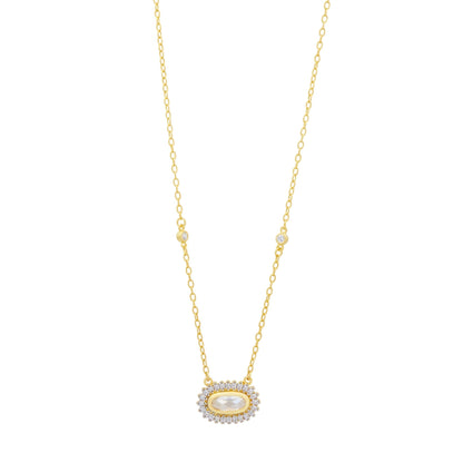 Signature Starburst Oval Charm Necklace - FREIDA ROTHMAN