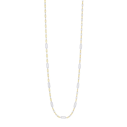 Signature Icon Pavé Station Chain Link Necklace - FREIDA ROTHMAN