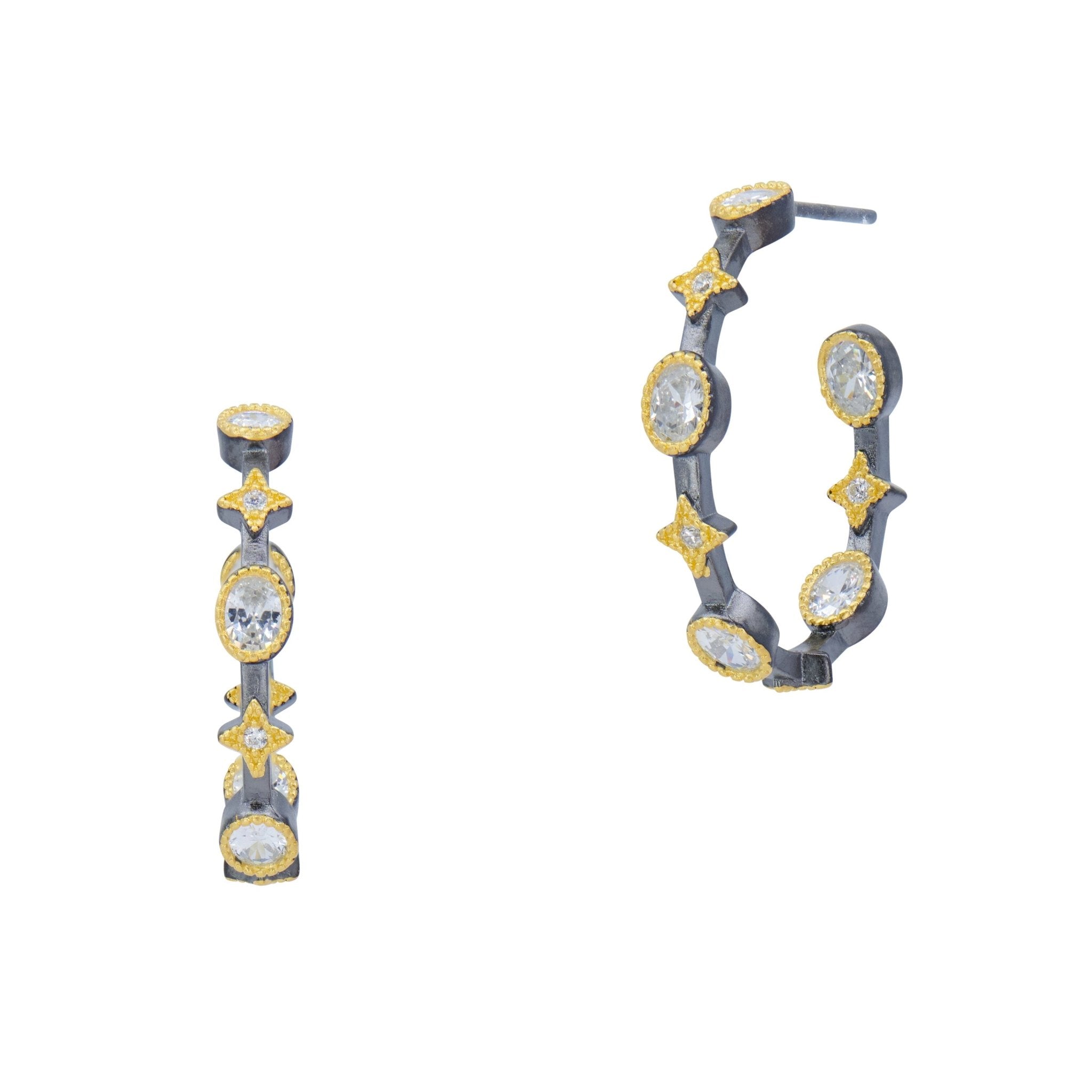 Signature Celestial Oval Hoop - FREIDA ROTHMAN