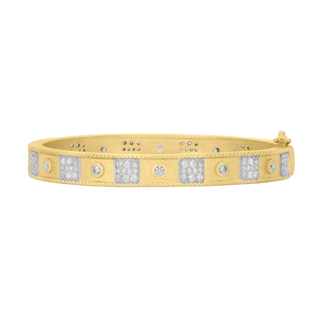 Signature Pavé Grid Bangle - FREIDA ROTHMAN