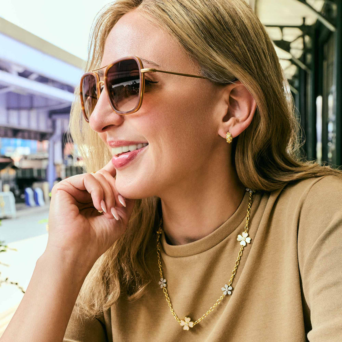 Downtown Edge Studded Mini Hoop Earrings - FREIDA ROTHMAN